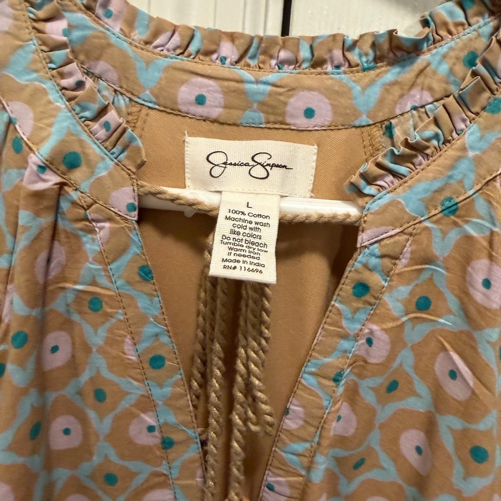Jessica Simpson Multi-Color Patterned Mini Dress - Picture 4 of 6